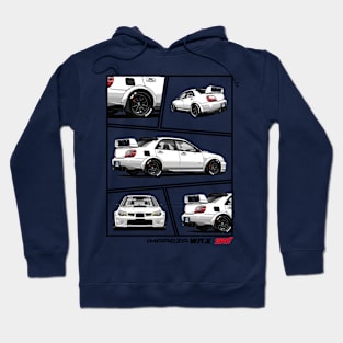 Impreza WRX STI Hawkeye Grey, JDM Car Hoodie